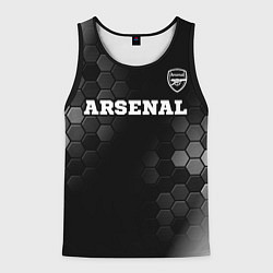 Майка-безрукавка мужская Arsenal sport на темном фоне посередине, цвет: 3D-черный