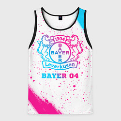 Майка-безрукавка мужская Bayer 04 neon gradient style, цвет: 3D-черный