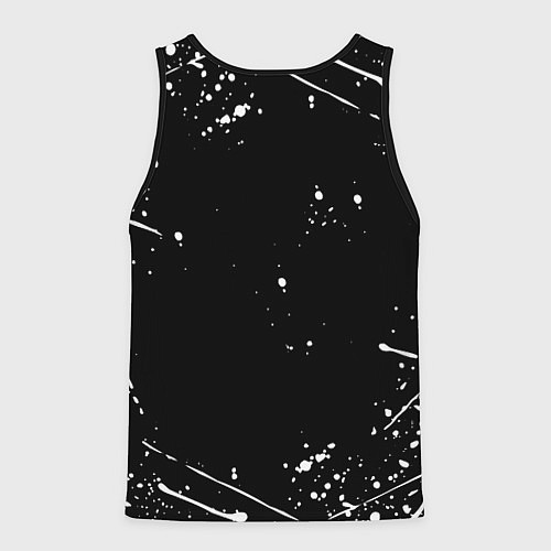 Мужская майка без рукавов Аякс краски брызги спорт / 3D-Черный – фото 2