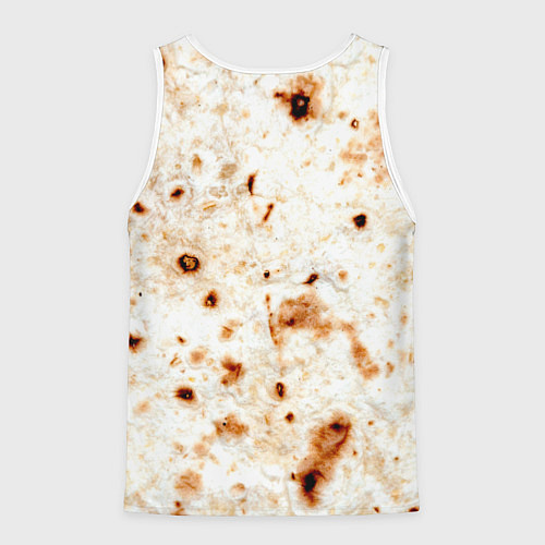 Мужская майка без рукавов Текстура светлого лаваша / 3D-Белый – фото 2