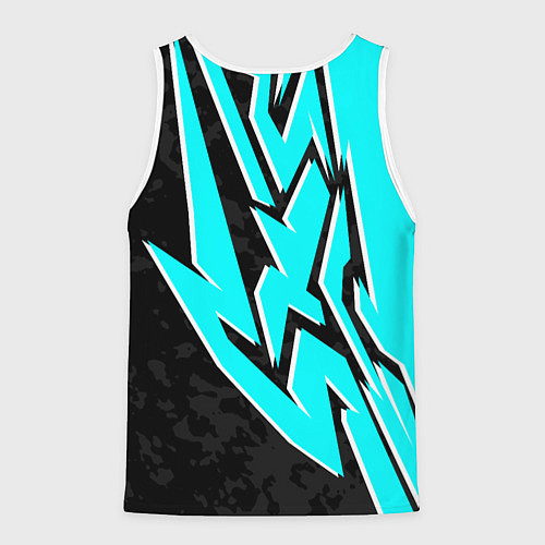 Мужская майка без рукавов Mint graffiti / 3D-Белый – фото 2