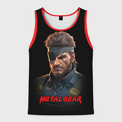 Майка-безрукавка мужская Веном Снейк из игры Metal gear, цвет: 3D-красный