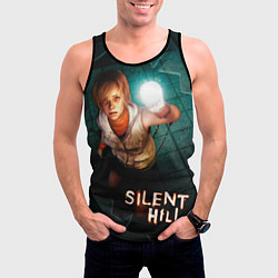 Майка-безрукавка мужская Silent Hill - Heather Mason, цвет: 3D-черный — фото 2