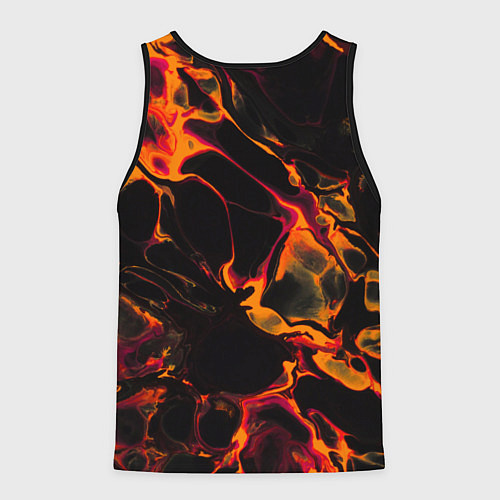 Мужская майка без рукавов Borussia red lava / 3D-Черный – фото 2