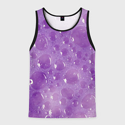 Мужская майка без рукавов Фиолетовая пена