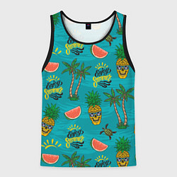 Мужская майка без рукавов Enjoy summer pattern - pineapple