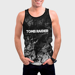 Майка-безрукавка мужская Tomb Raider black graphite, цвет: 3D-черный — фото 2