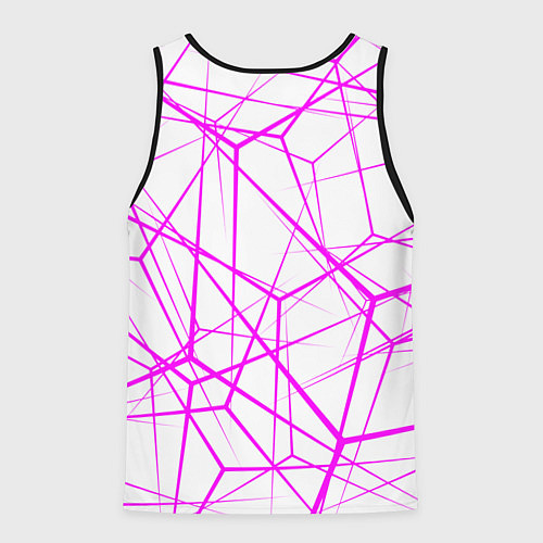 Мужская майка без рукавов Нет никакой безопасности розовый / 3D-Черный – фото 2