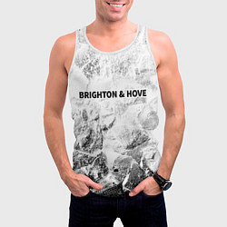 Майка-безрукавка мужская Brighton white graphite, цвет: 3D-белый — фото 2