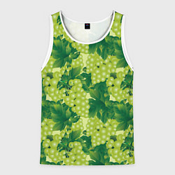 Мужская майка без рукавов Виноградный паттерн
