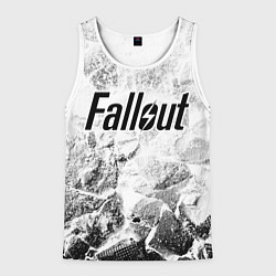 Мужская майка без рукавов Fallout white graphite