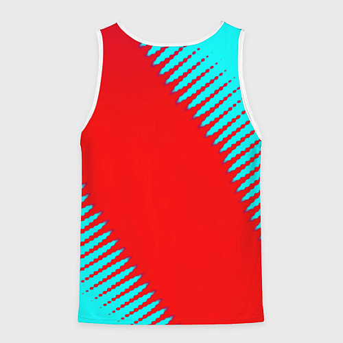 Мужская майка без рукавов Kizaru abstract rap / 3D-Белый – фото 2