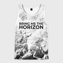 Майка-безрукавка мужская Bring Me the Horizon white graphite, цвет: 3D-белый