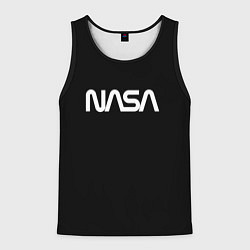 Мужская майка без рукавов Nasa white logo