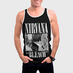 Майка-безрукавка мужская Nirvana first album, цвет: 3D-белый — фото 2