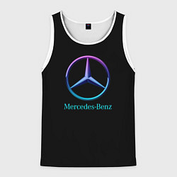 Мужская майка без рукавов Mercedes neon logo