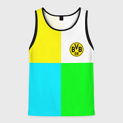 Майка-безрукавка мужская Borussia color cport, цвет: 3D-черный