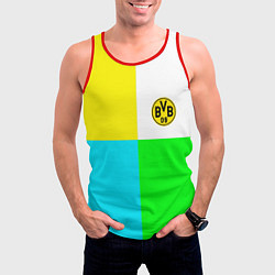 Майка-безрукавка мужская Borussia color cport, цвет: 3D-красный — фото 2