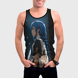 Майка-безрукавка мужская Рокси Наставница - Mushoku Tensei: Jobless, цвет: 3D-черный — фото 2