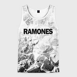 Мужская майка без рукавов Ramones white graphite