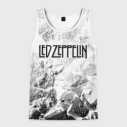 Майка-безрукавка мужская Led Zeppelin white graphite, цвет: 3D-белый