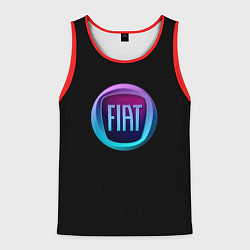 Мужская майка без рукавов FIAT logo neon