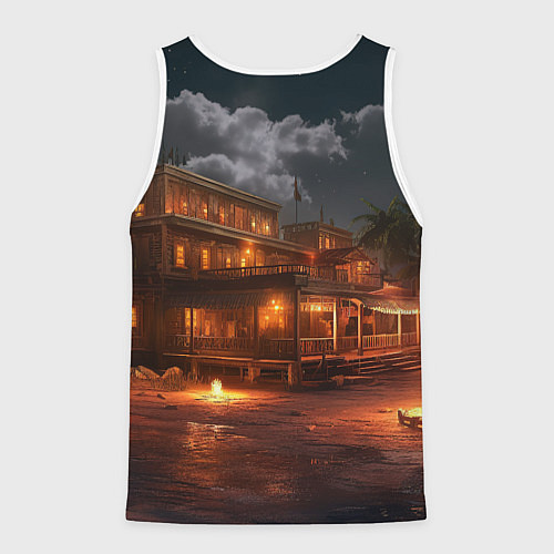 Мужская майка без рукавов PUBG девушка в шлеме / 3D-Белый – фото 2