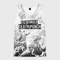 Майка-безрукавка мужская Five Finger Death Punch white graphite, цвет: 3D-белый