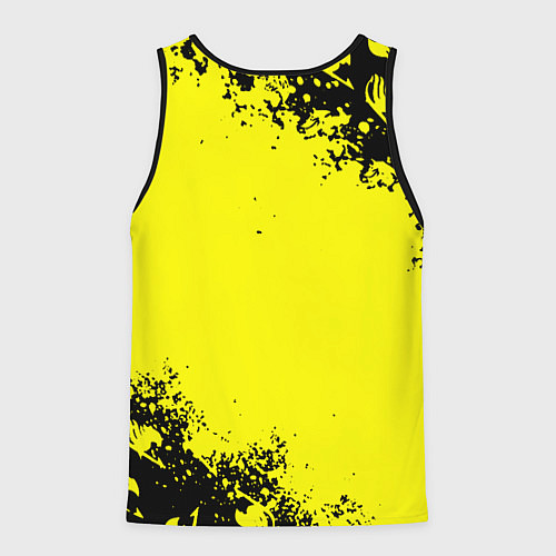 Мужская майка без рукавов Хвост феи текстура аниме / 3D-Черный – фото 2