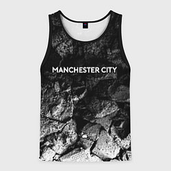 Майка-безрукавка мужская Manchester City black graphite, цвет: 3D-черный