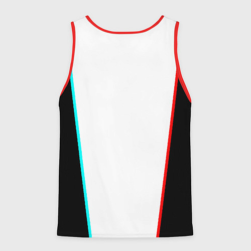 Мужская майка без рукавов Герб РФ текстура / 3D-Красный – фото 2