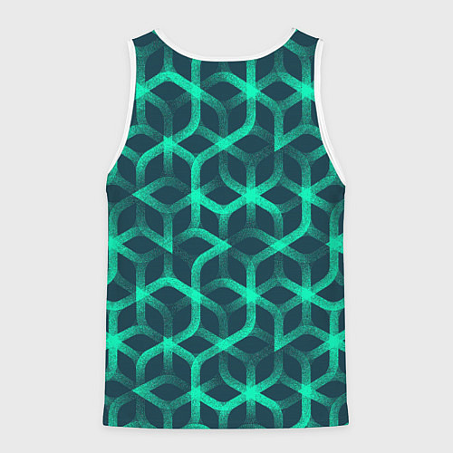 Мужская майка без рукавов Современный замысловатый орнамент / 3D-Белый – фото 2