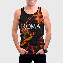 Майка-безрукавка мужская Roma red lava, цвет: 3D-черный — фото 2