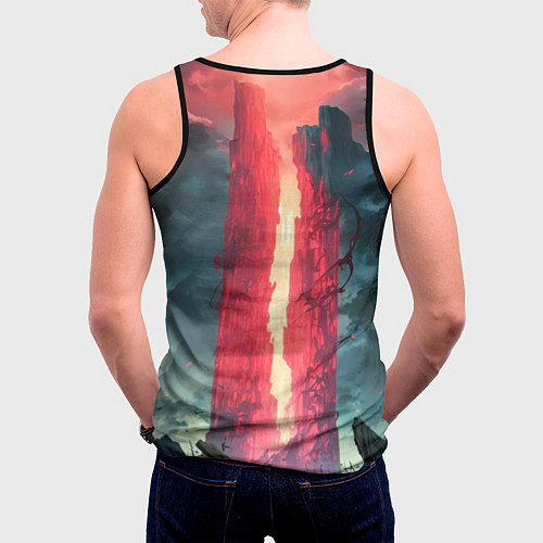 Мужская майка без рукавов Рыцарь из армии тьмы / 3D-Черный – фото 4