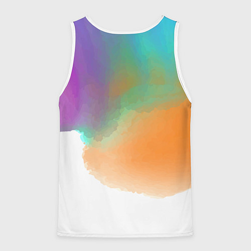 Мужская майка без рукавов Panda samurai - Japan / 3D-Белый – фото 2