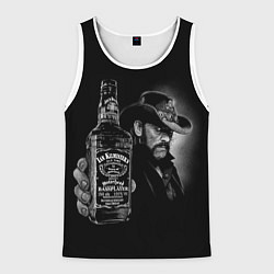 Майка-безрукавка мужская Motorhead - Ian Kilmister whiskey, цвет: 3D-белый