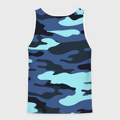 Мужская майка без рукавов Камуфляж спецназа / 3D-Белый – фото 2