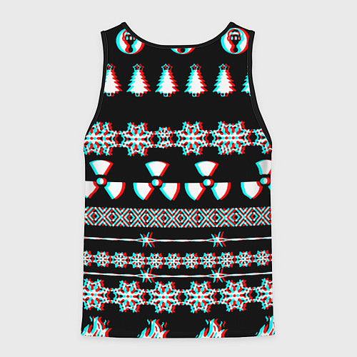 Мужская майка без рукавов Stalker glitch game / 3D-Черный – фото 2