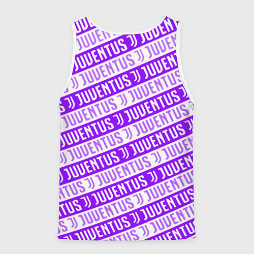 Мужская майка без рукавов Juventus pattern / 3D-Белый – фото 2