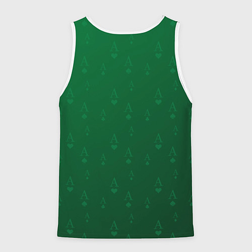 Мужская майка без рукавов Фишки -игра / 3D-Белый – фото 2