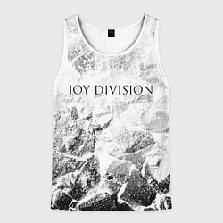 Мужская майка без рукавов Joy Division white graphite