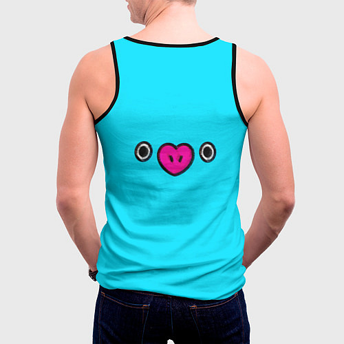 Мужская майка без рукавов BT21-Mang / 3D-Черный – фото 4