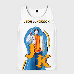 Майка-безрукавка мужская BTS Jeon Jungkook, цвет: 3D-белый