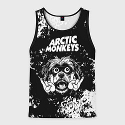 Мужская майка без рукавов Arctic Monkeys рок пес