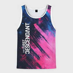 Майка-безрукавка мужская The First Descendant - Texture, цвет: 3D-белый