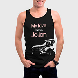 Майка-безрукавка мужская My love Haval Jolion чёрно-розовый, цвет: 3D-черный — фото 2