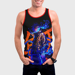 Майка-безрукавка мужская Маг Мэгуми Фусигуро - Магическая битва, цвет: 3D-красный — фото 2