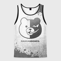 Майка-безрукавка мужская Danganronpa - white gradient, цвет: 3D-черный