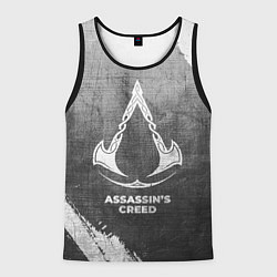 Мужская майка без рукавов Assassins Creed - grey gradient
