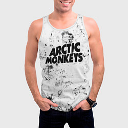 Майка-безрукавка мужская Arctic Monkeys dirty ice, цвет: 3D-белый — фото 2